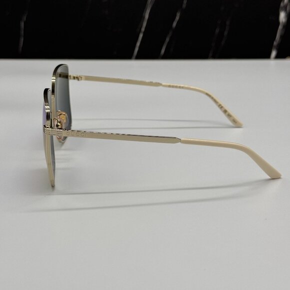 NEW GUCCI GG0802S 004 GOLD SQUARE WOMEN SUNGLASSES main image 5